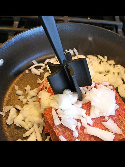 Meat Hamburger Chopper Heat Resistant Utensil Ground Beef Potato Masher Spatula