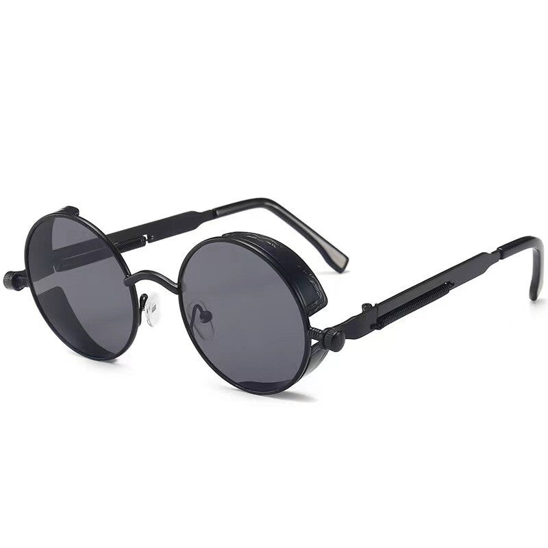 Polarized Retro round Sunglasses Vintage Gothic Steampunk Glasses Men Women USA