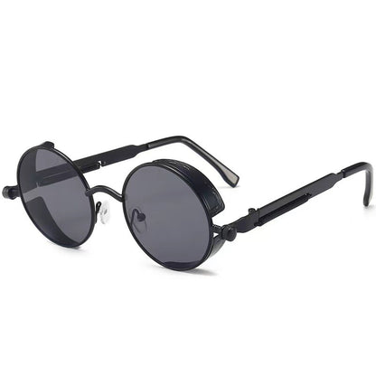 Polarized Retro round Sunglasses Vintage Gothic Steampunk Glasses Men Women USA