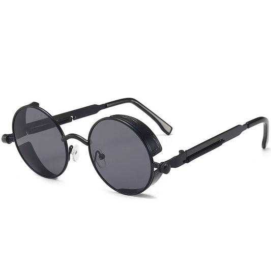 Polarized Retro round Sunglasses Vintage Gothic Steampunk Glasses Men Women USA