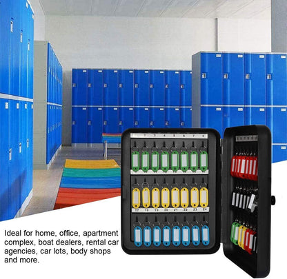 Key Cabinet Wall Mount,Locking Key Organizer,Key Storage Lock Box with Code,Key