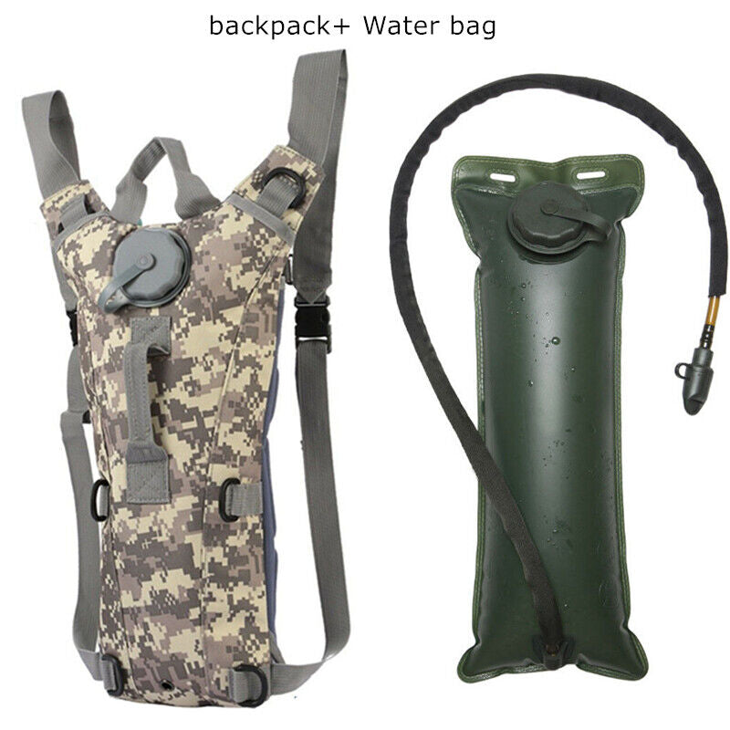 3L Water Bladder Bag Hydration Backpack Pack Hiking Camping Cycling Outdoor USA