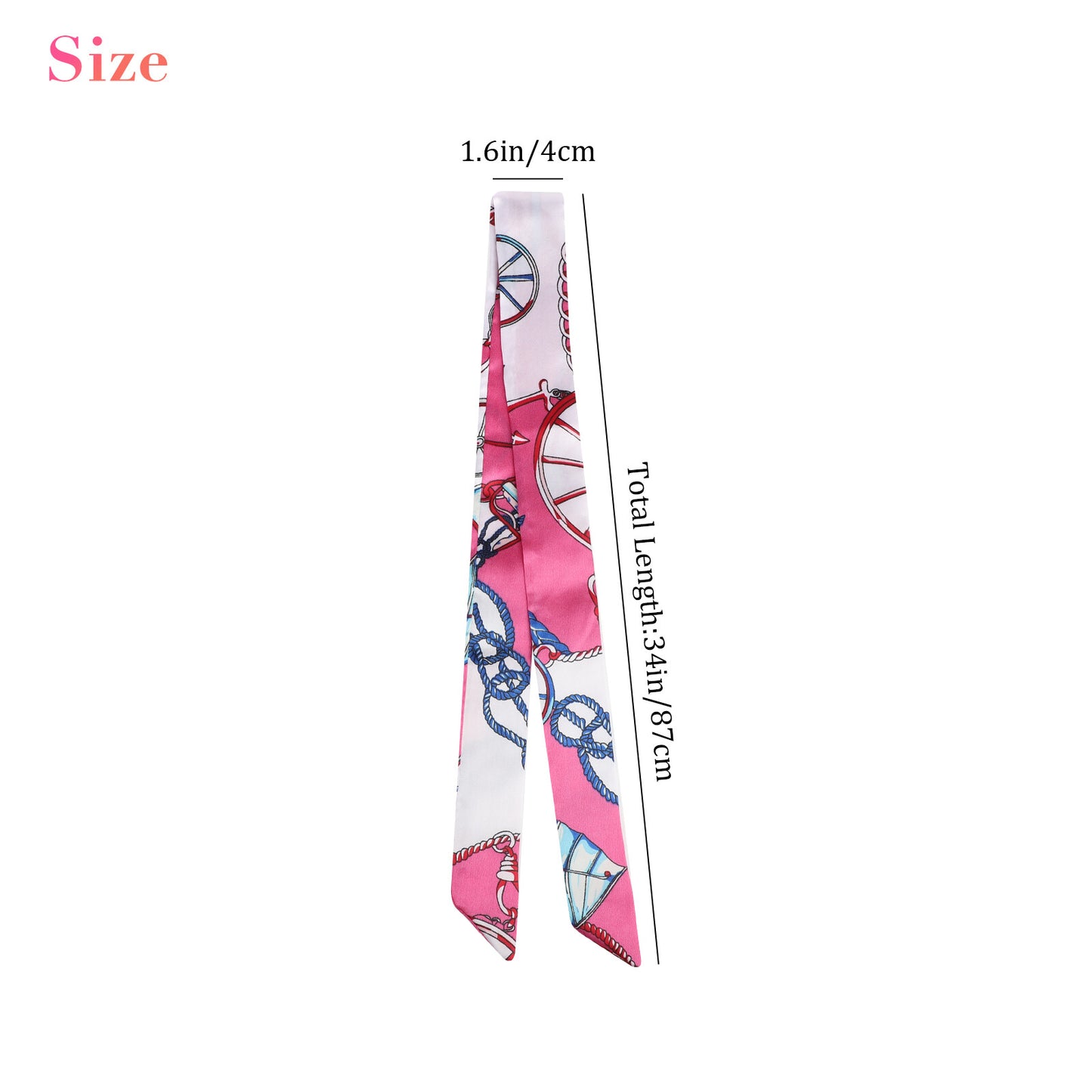 12 PCS Women Satin Silk Scarf Wrap Tied Bag Handle Neck Hair Long Ribbon Travel
