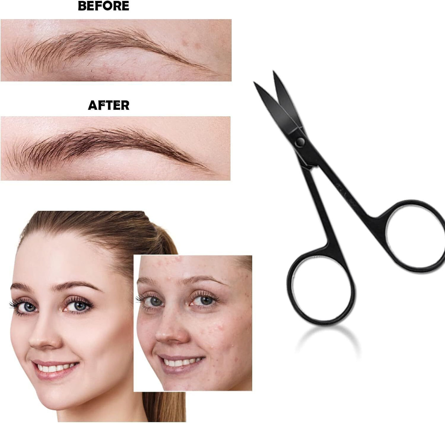 make up solutions EyebrowKit PrecisionTrimmer Tweezers Scissors BrowShaping GroomingTool MakeupEssentials BeautyMustHave