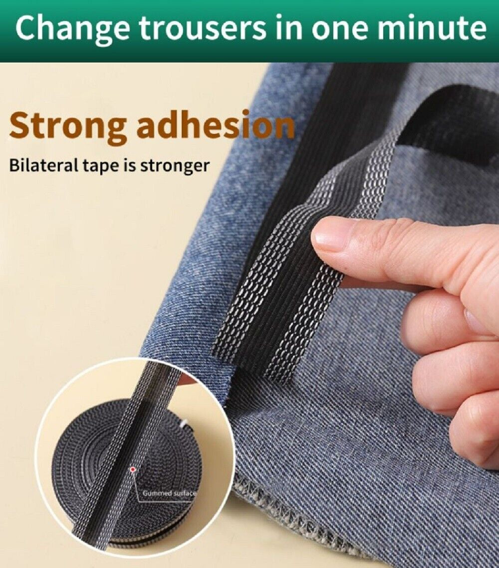 DIY 10M Iron-On Hemming Tape – No-Sew Clothing Repair Solution for Pants, Skirts, Dresses & Curtains – Self-Adhesive Fabric Fusing Tape for Easy Fixes