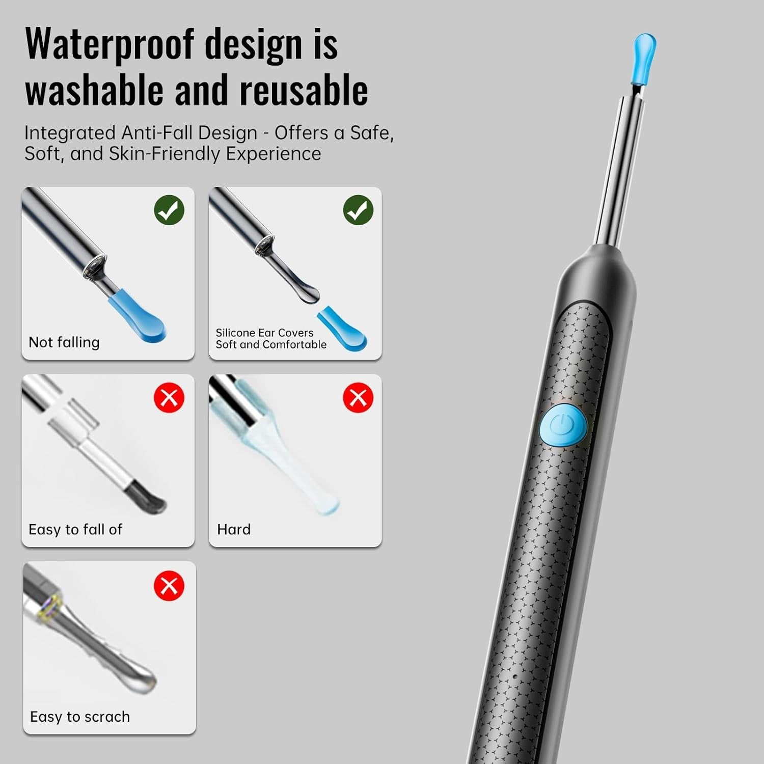 Ear Wax Remova Ear Wax Remover Tool with 8 Ear Set, Ear Cleaner with Camera USA