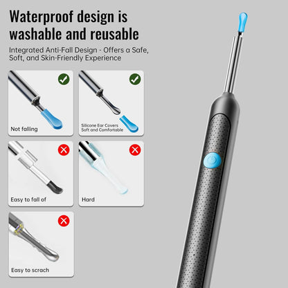 Ear Wax Remova Ear Wax Remover Tool with 8 Ear Set, Ear Cleaner with Camera USA