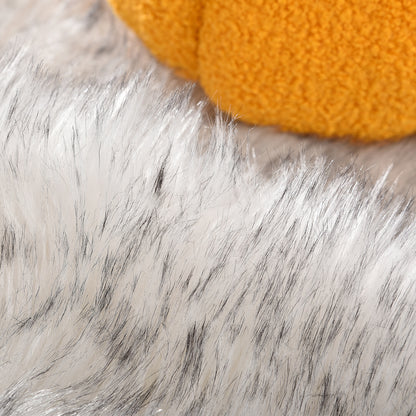 Faux Fur Sheepskin Fluffy Area Rugs round Shaggy Carpet for Bedroom Living Room