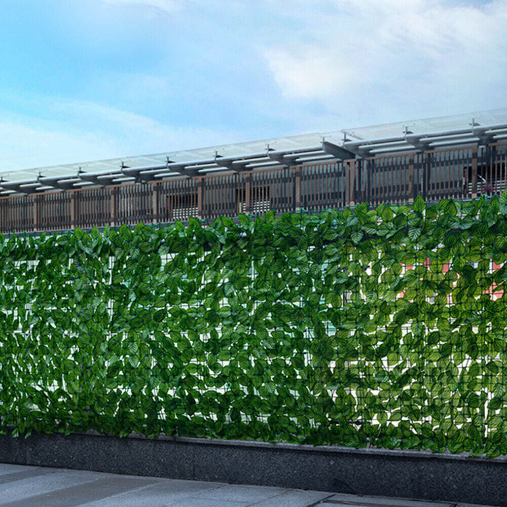 118"X39" Artificial Faux Ivy Leaf Hedge Fencing Privacy Fence Garden Decorate