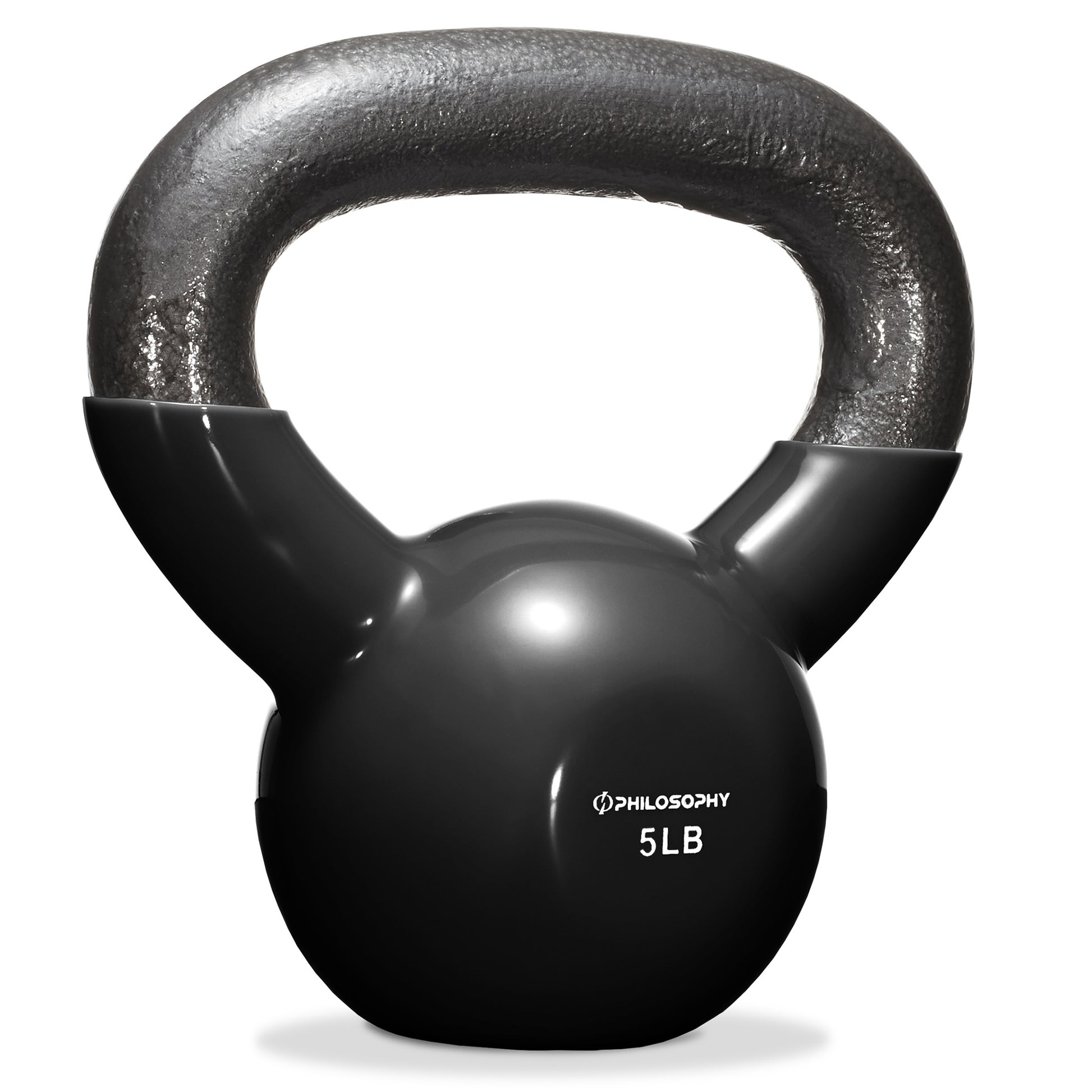 Vinyl Coated Cast Iron Kettlebell, 5 Lbs to 50 Pound Weights