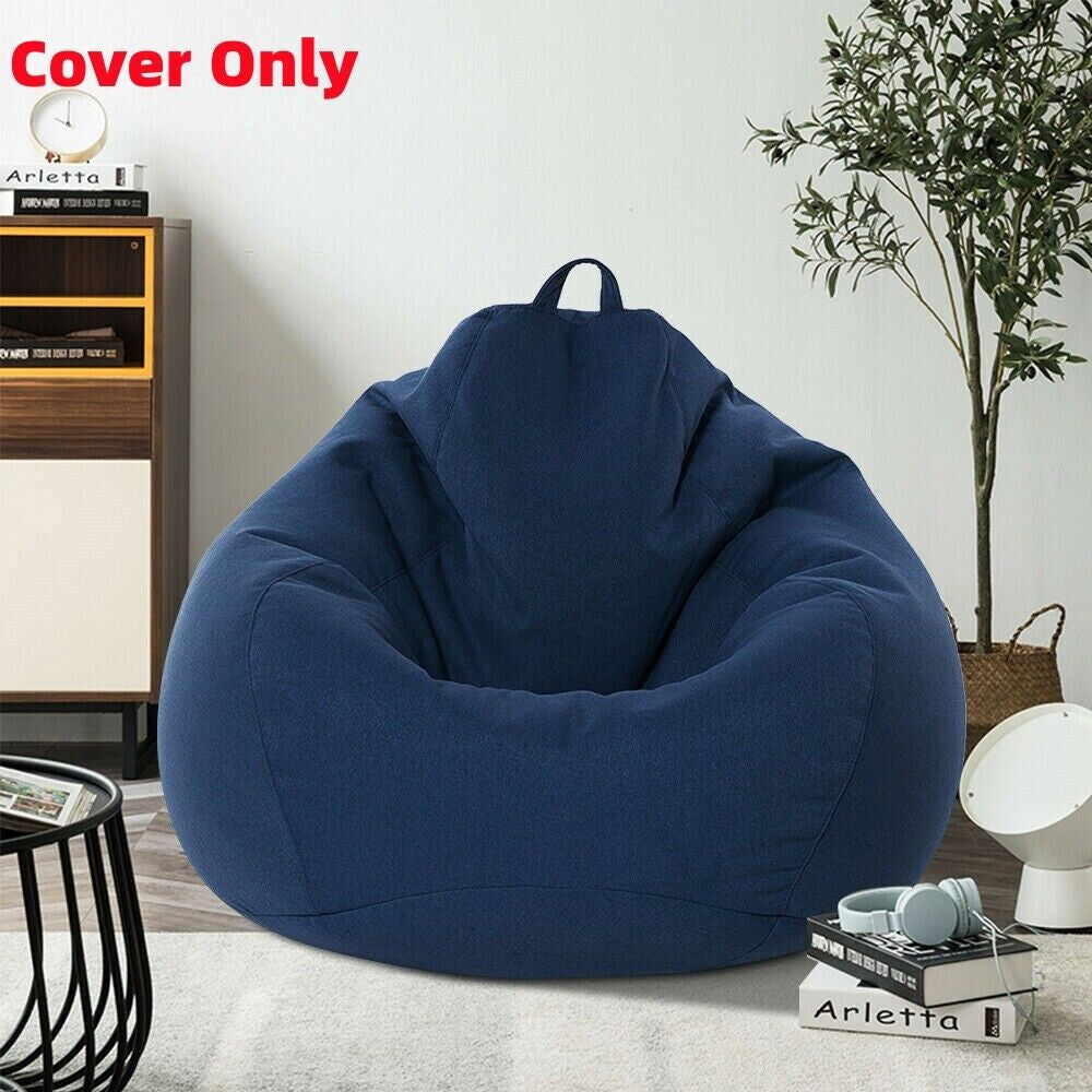 Large Bean Bag Chair Cover Indoor for Adults Kids Lazy Lounger Couch Sofa Cover