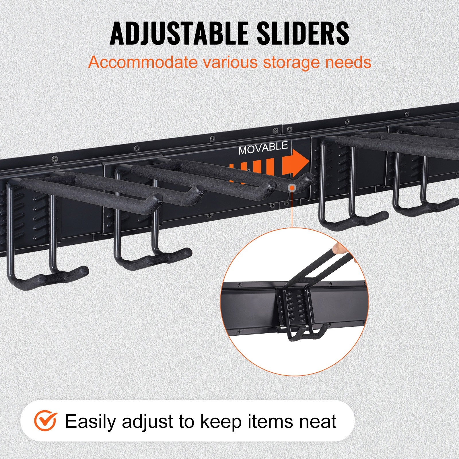 Garage Tool Organizer Storage Rack Holder Wall Mounted Heavy Duty 800 Lbs