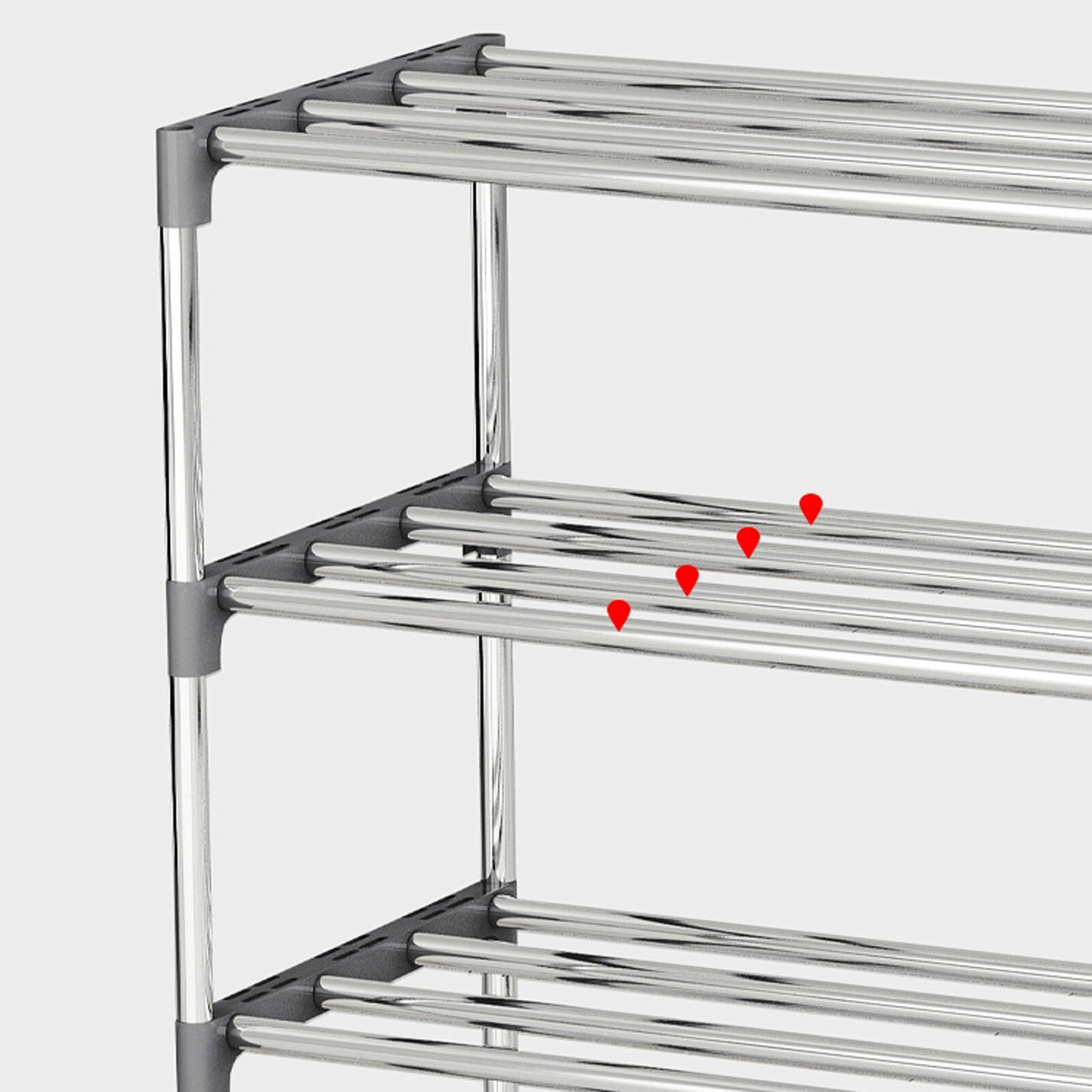 Book Cabinet Rack 4-Tier Bookcase Shelving Storage Organizer Bookshelf Stand