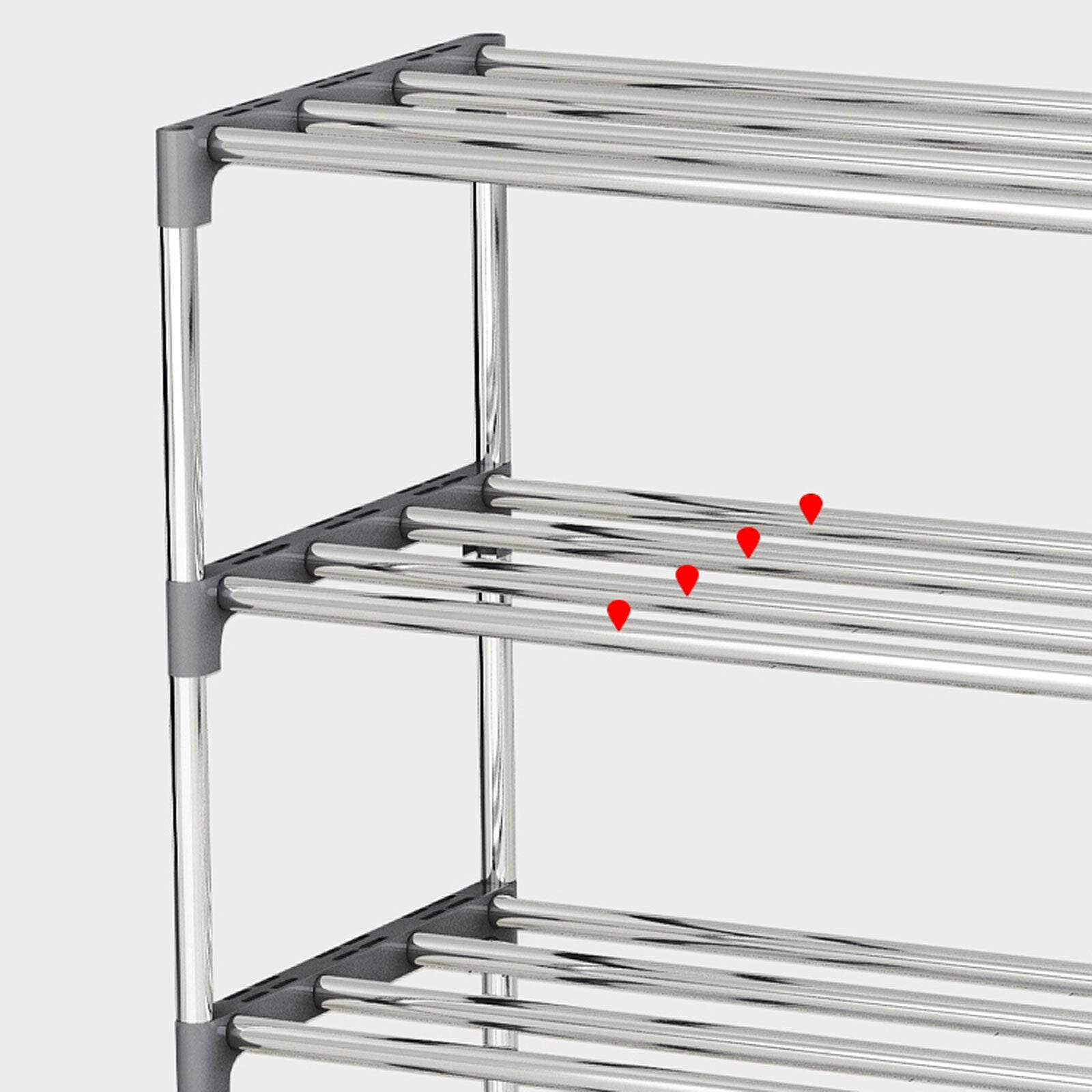 Book Cabinet Rack 4-Tier Bookcase Shelving Storage Organizer Bookshelf Stand
