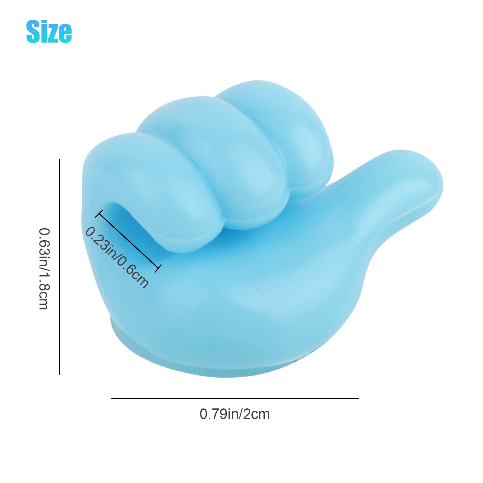 40X Thumb Shape Self Adhesive Hook Multifunctiona