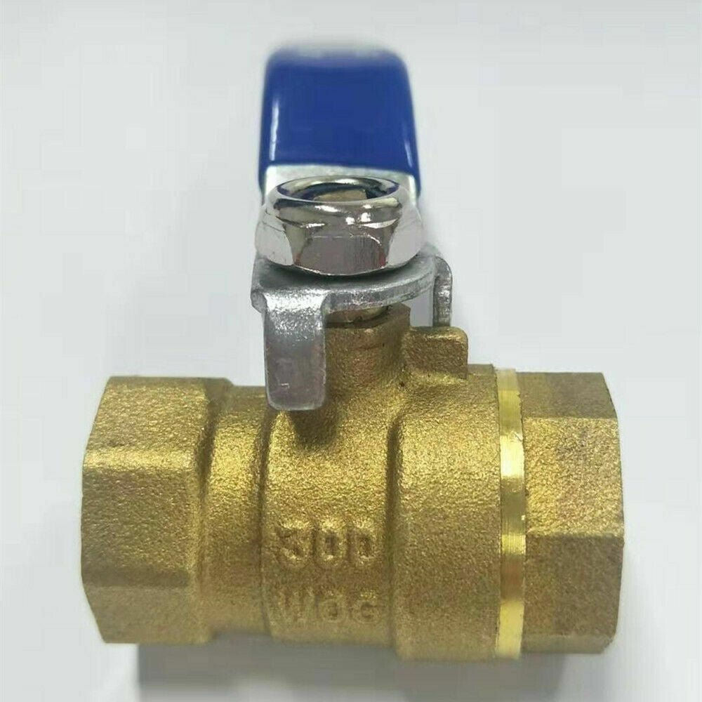 1/2" BRASS Ball Valve NPT Female Threaded Full Port 300 WOG WATER, OIL, GAS