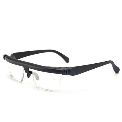 Adjustable Focus Reading Glasses, Variable Magnification Myopia Eyewear, Near to Far Vision, Lightweight Durable Frames, Scratch-Resistant