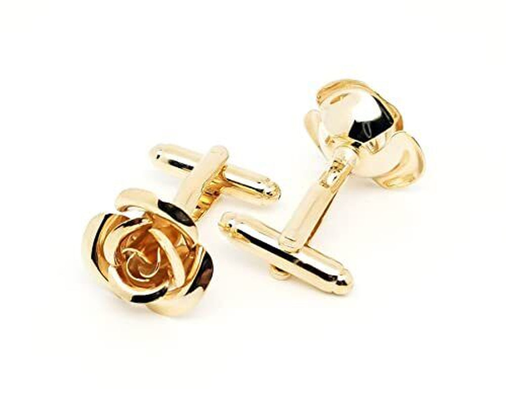 Rose Gold French Cufflinks with Gift Box French Shirt Jewelry Cufflinks Stainless Tuxedo Cuff