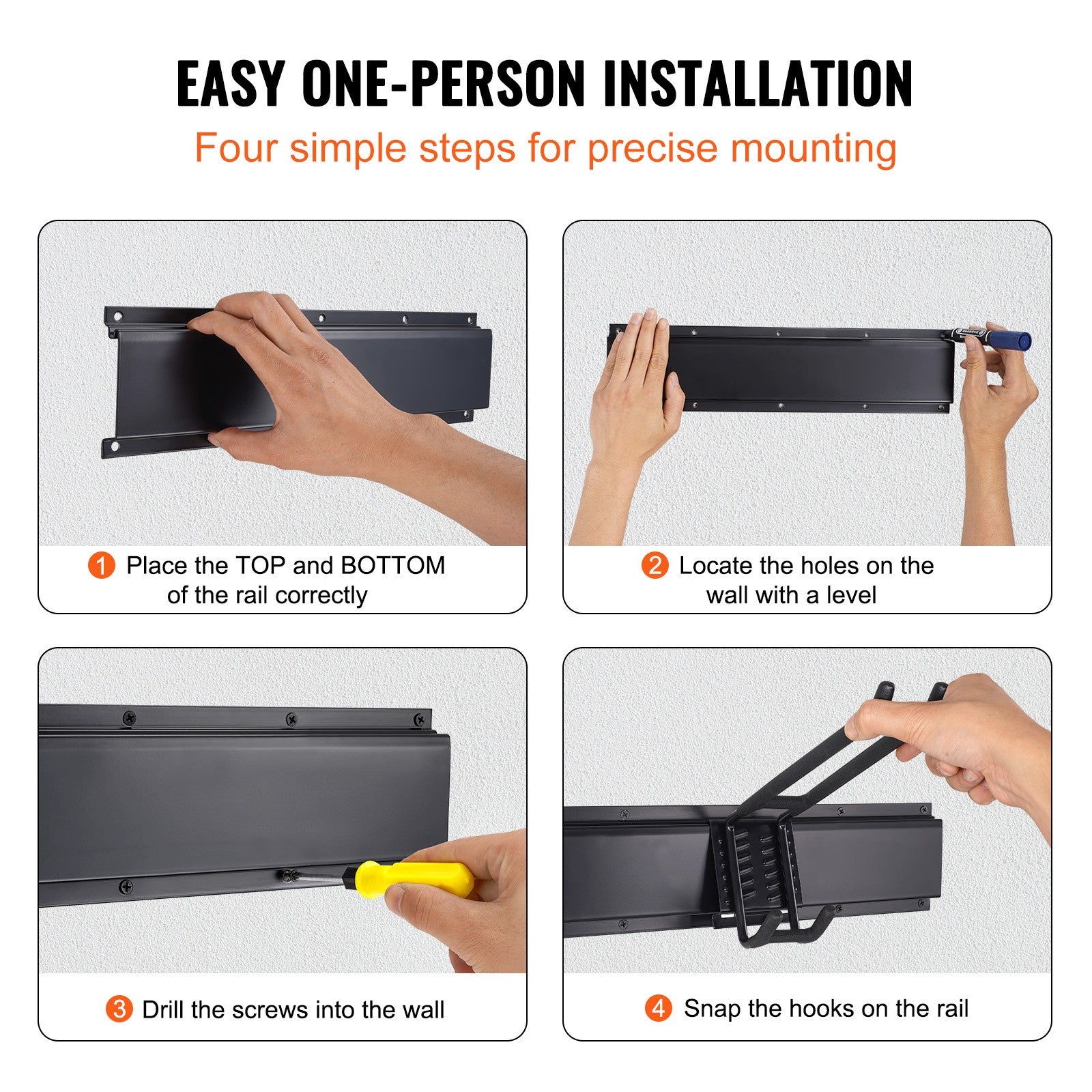 Garage Tool Organizer Storage Rack Holder Wall Mounted Heavy Duty 800 Lbs