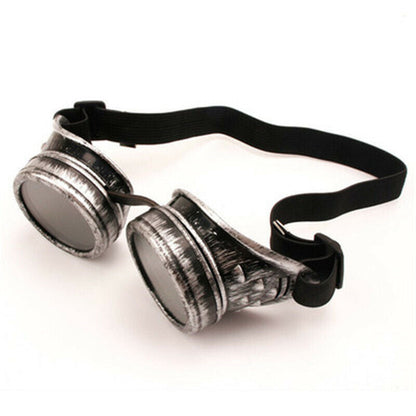 Steampunk Goggles Vintage Victorian  - Retro Cyber Punk Gothic Glasses for Men & Women, Halloween Cosplay, Rave, Masks Comfortable Photo Plastic Strap