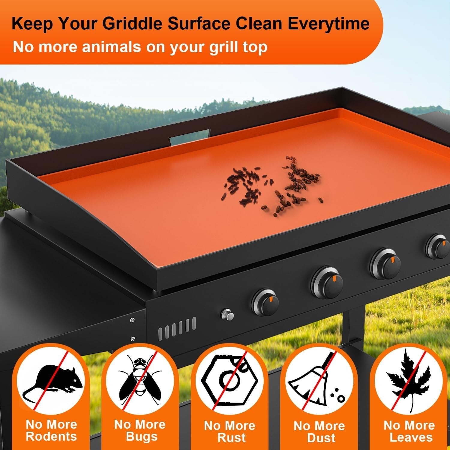 28 Inch Silicone Griddle Mat for Blackstone 28 Inch Heavy Duty Food Grade Cover