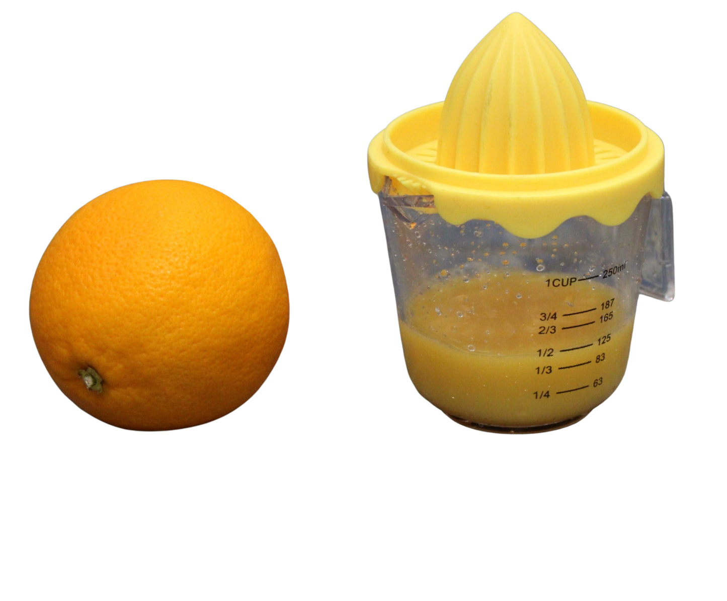 Lemon Squeezer Strain Measured Amounts Orange and Lime Juicer and Reamer