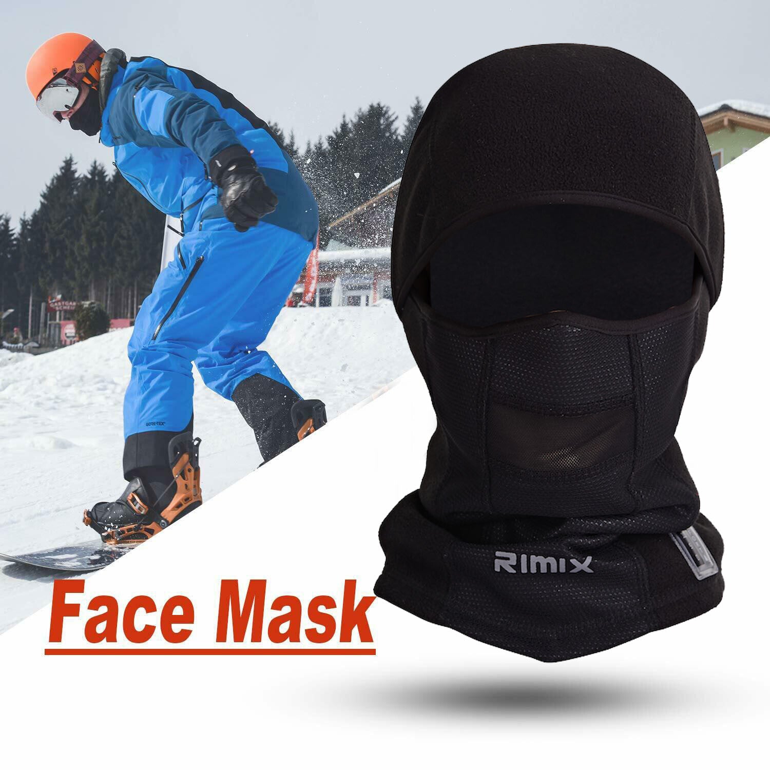 Winter Balaclava Full Face Mask Thick Fleece Thermal Windproof Ski Mask for Men