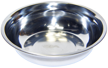 Set of 2 Dog Cat Pet Bowl Dish Metal STAINLESS STEEL Silver New XXS-XXL