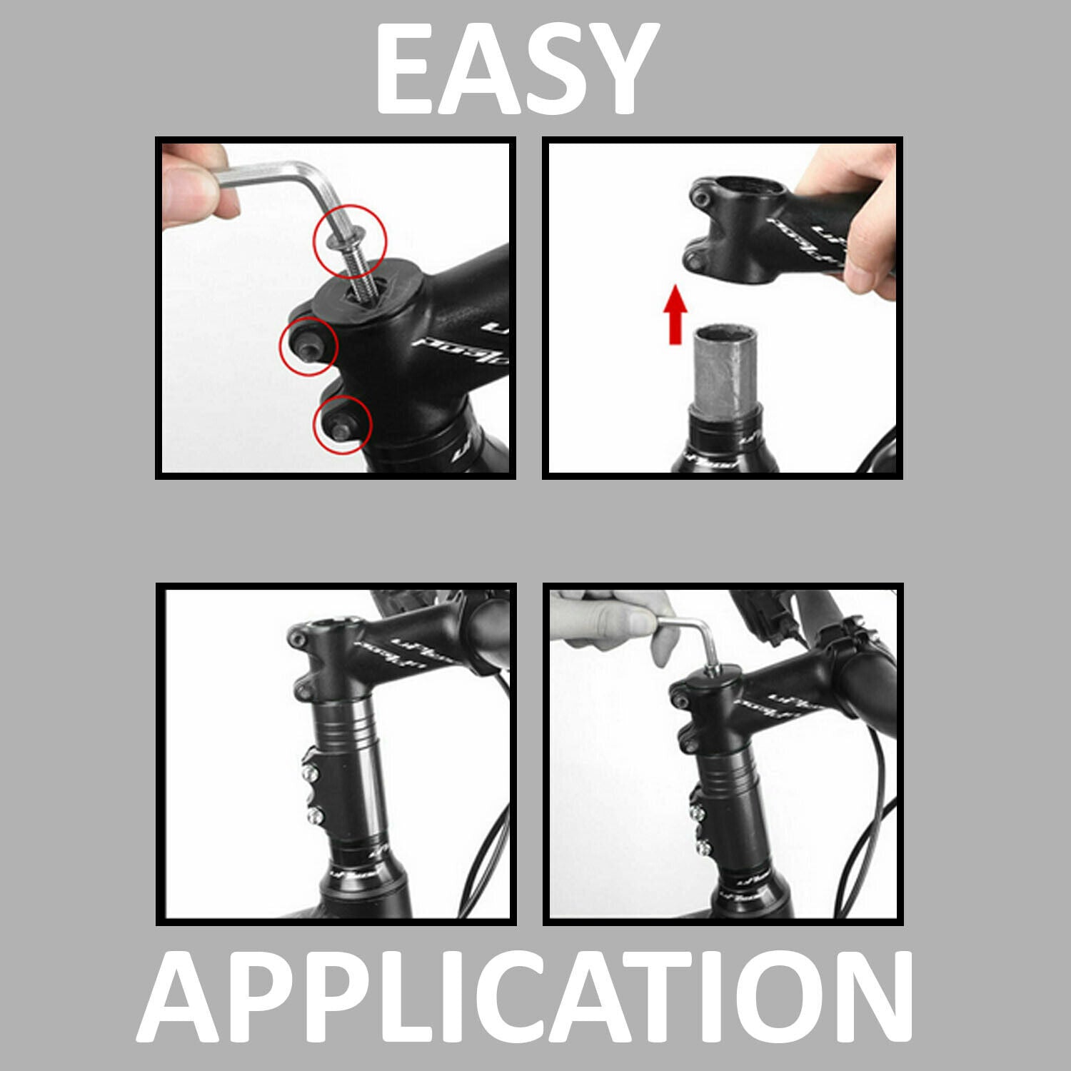 Fork Stem Extender Alloy Accessories Mountain Bike Cycling Cover MTB Parts Riser