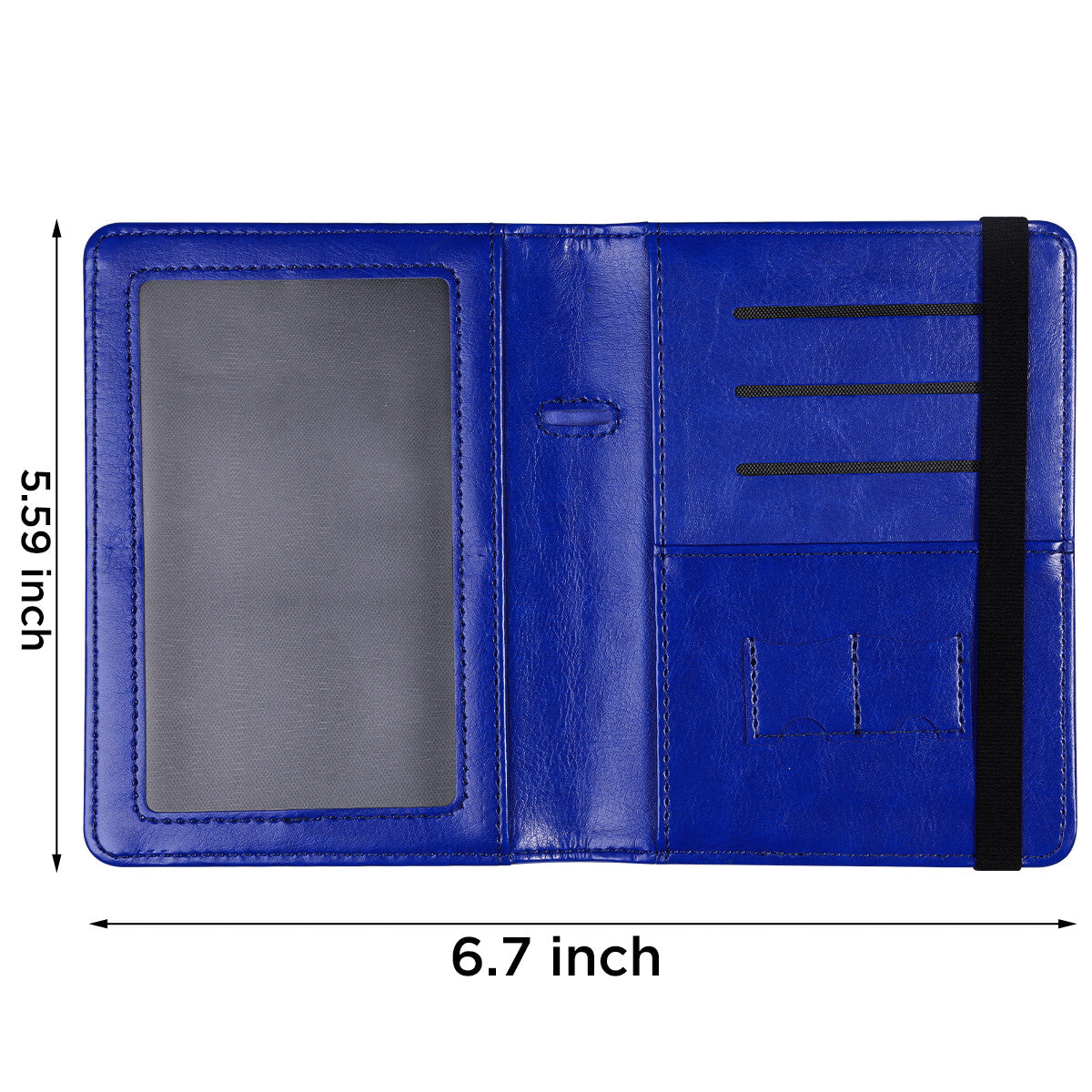 RFID Blocking Leather Passport Holder – Slim Wallet Cover with Card Slots for Men & Women | Airport Must-Have Organizer Travel Essentials