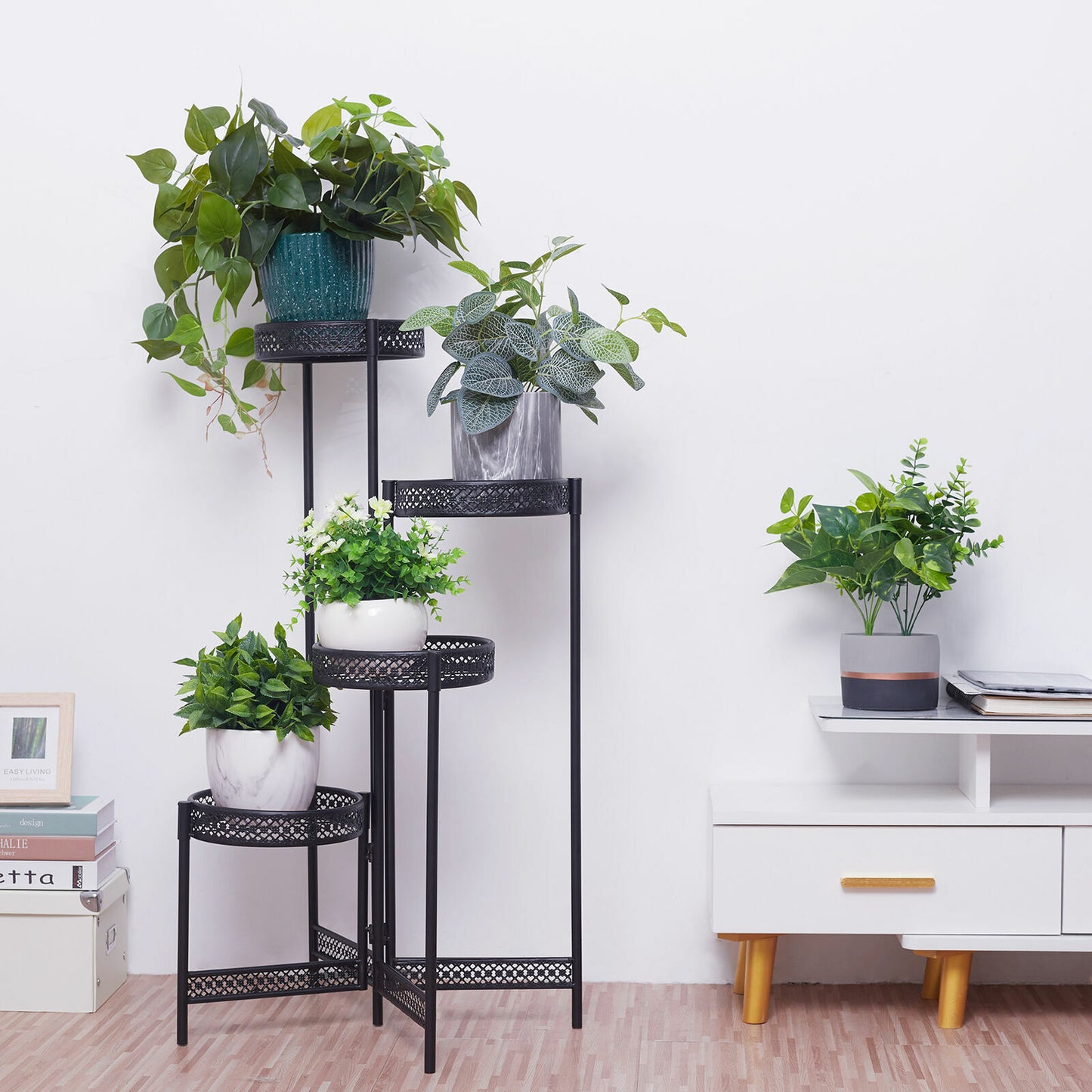 Thick Multi Tier Metal Plant Stand Display Bonsai Shelf Home Garden Patio Room