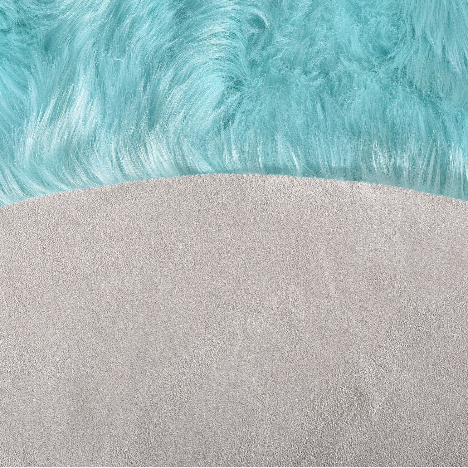 Faux Fur Sheepskin Fluffy Area Rugs round Shaggy Carpet for Bedroom Living Room