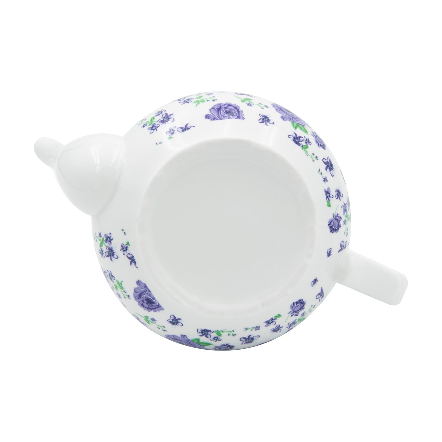 Lavender Field Floral Pattern Ceramic Teapot 32Oz