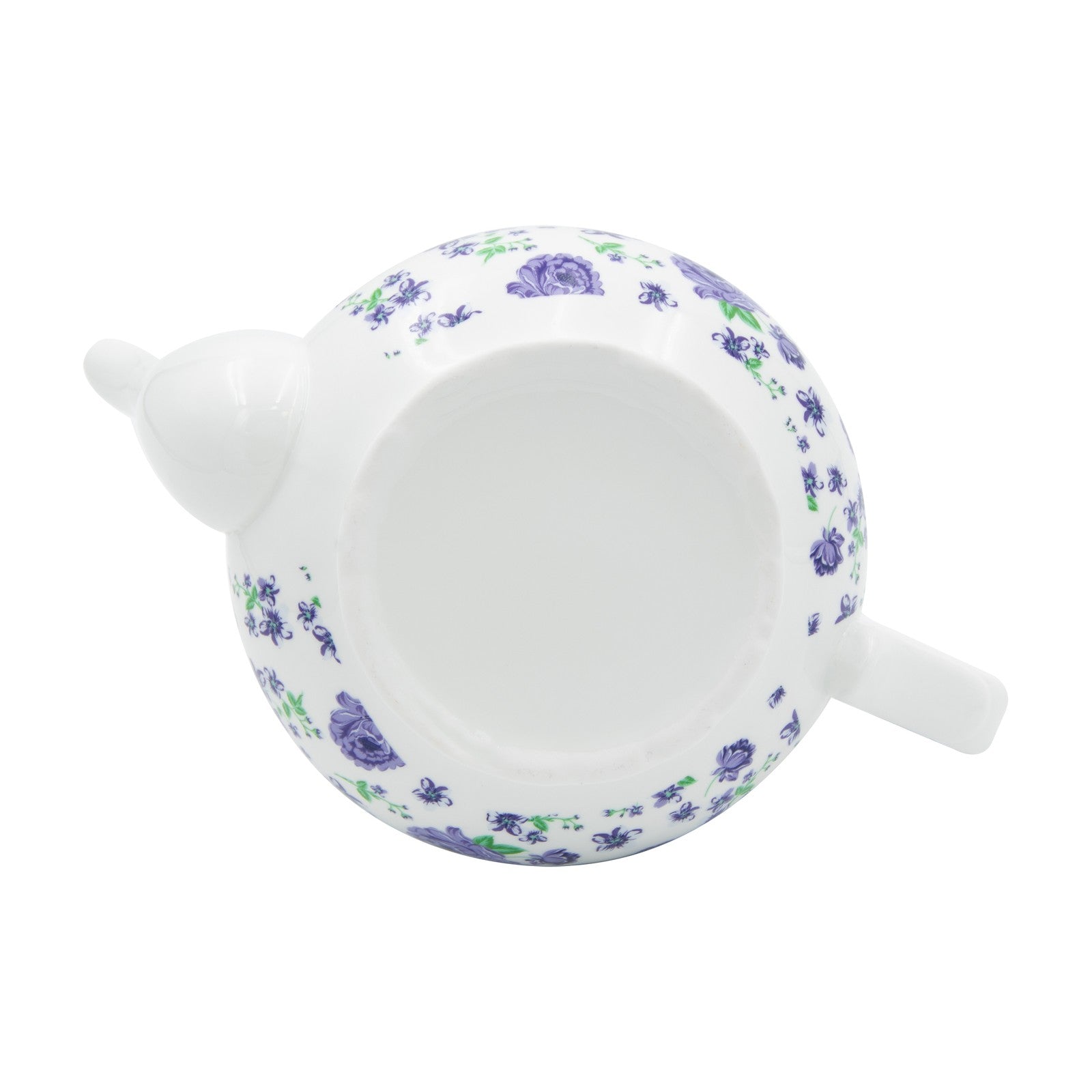 Lavender Field Floral Pattern Ceramic Teapot 32Oz