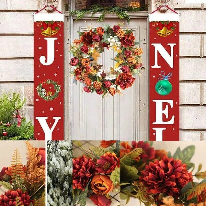 Valentine'S Front Door Wreath Green Leaf Wreath Floral Door Wreath Artificial