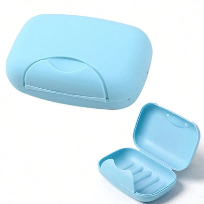 2Pcs Soap Box Holder, Portable Plastic Travel Case – Leak-Proof Soap Dish for Bathroom & Shower, Compact & Durable Travel Accessory for Home & On-the-Go!