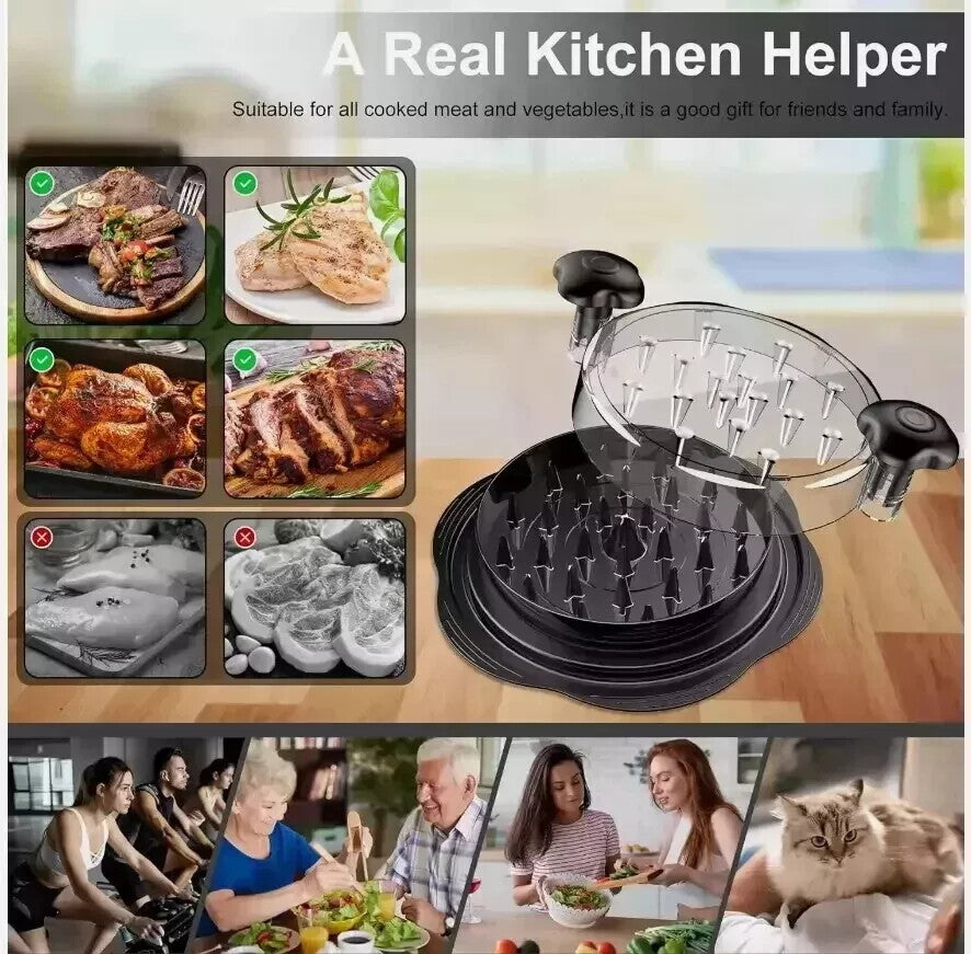 Large Chicken Shredder Tool Twist Meat Shredding Machine Handles Non-Slip No BPA