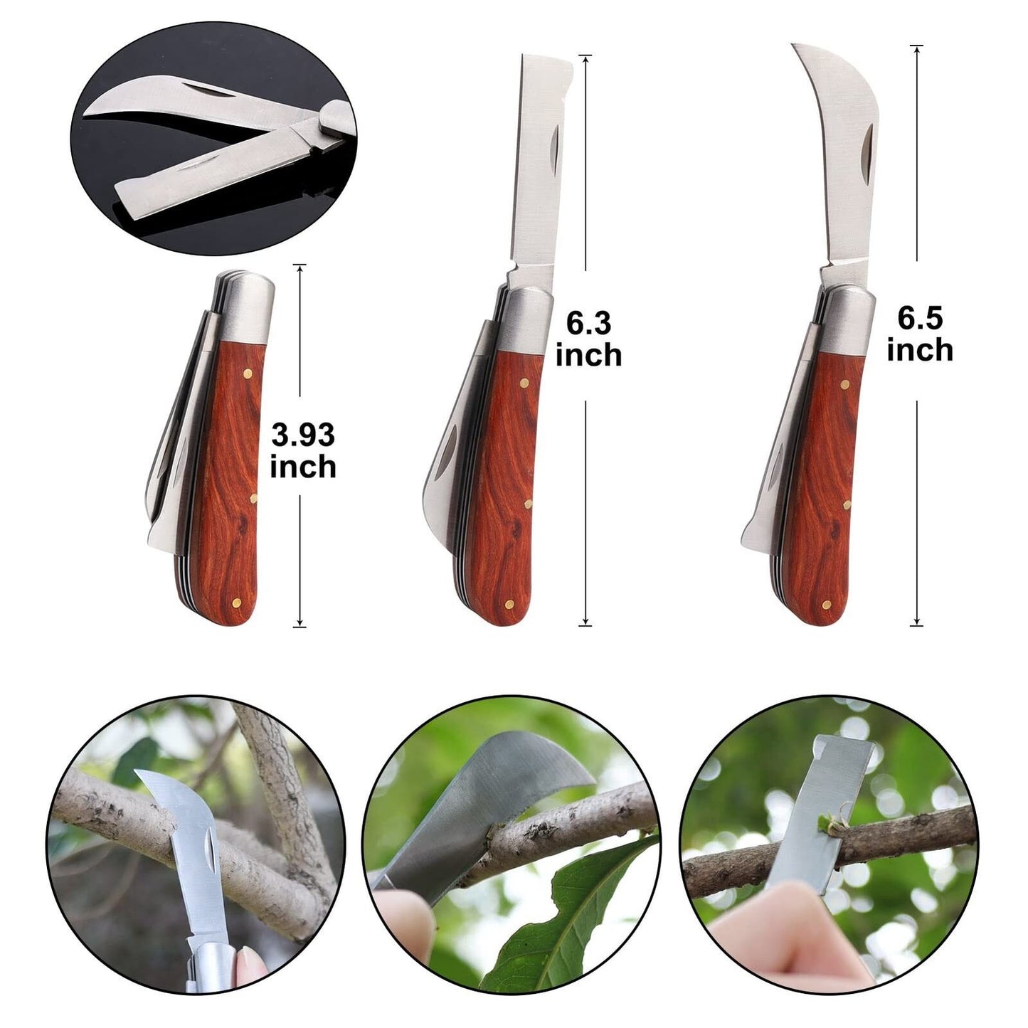 Garden Grafting Tool Kits, ZALALOVA 2 in 1 Pruning Tools Including Grafting K...