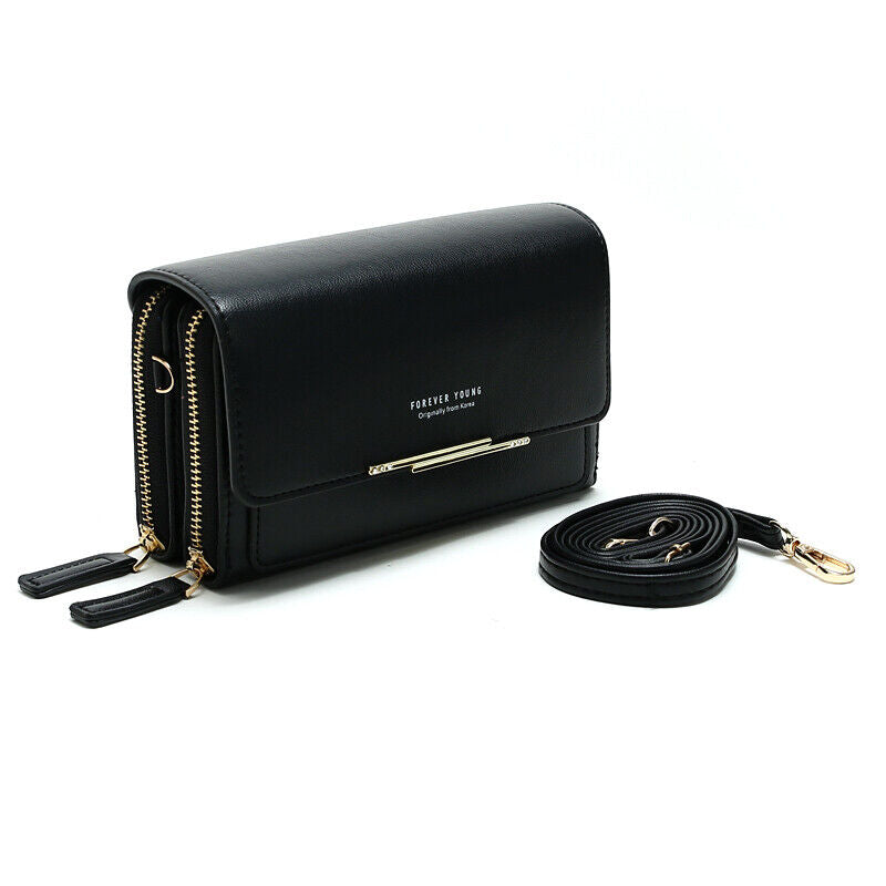 Women Ladies Crossbody Wallet Leather Phone Purse Clutch Card Holder Handbag