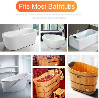 Bathtub Tray Caddy, Luxury Bamboo Bath Table – Expandable Solid Wood Holder for Wine, Books & Spa Essentials Wooden Gift 