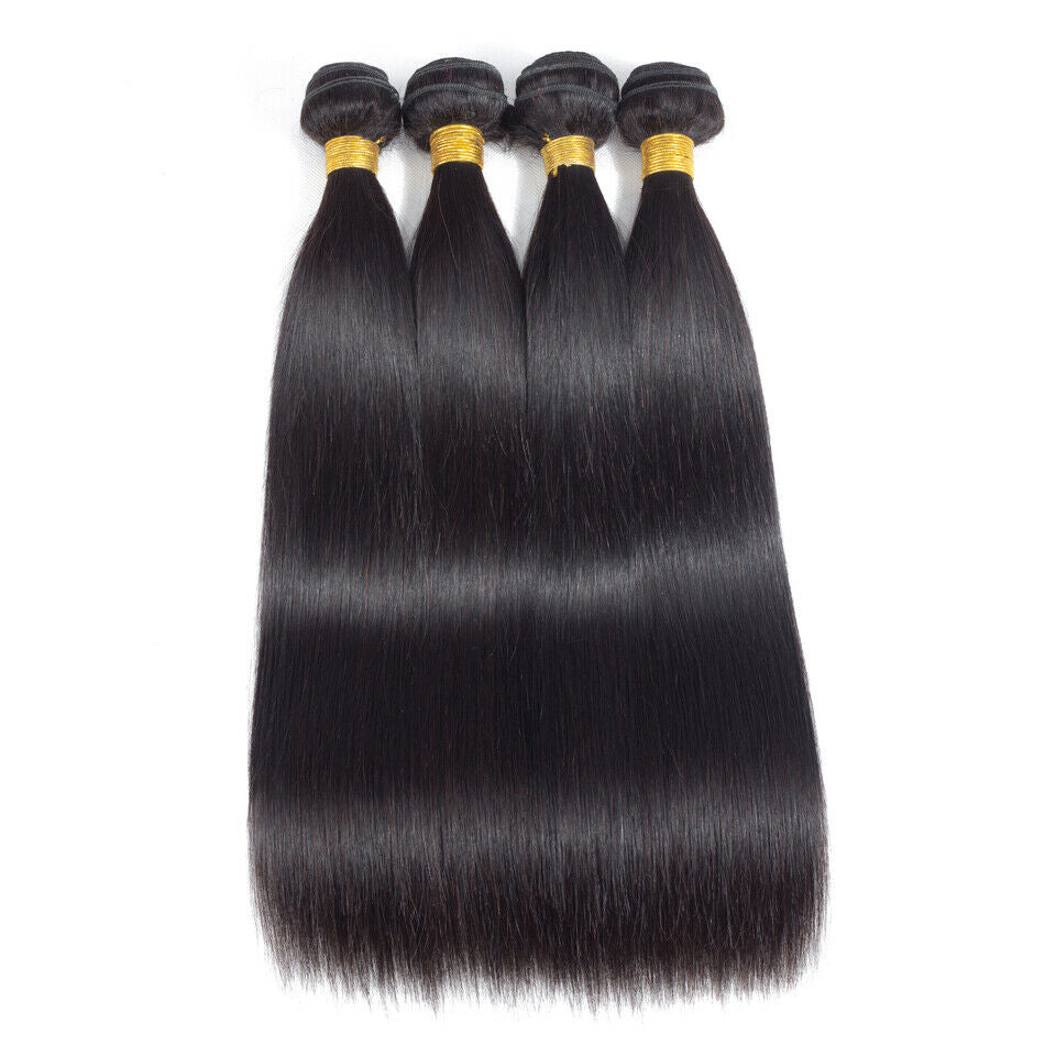 ashine hair bundle, 10A Brazilian Human Hair Bundles - 100% Real Remy Hair Extensions, Straight Weft, Virgin Hair, 3/4 Bundles, 10''-30'' Inches