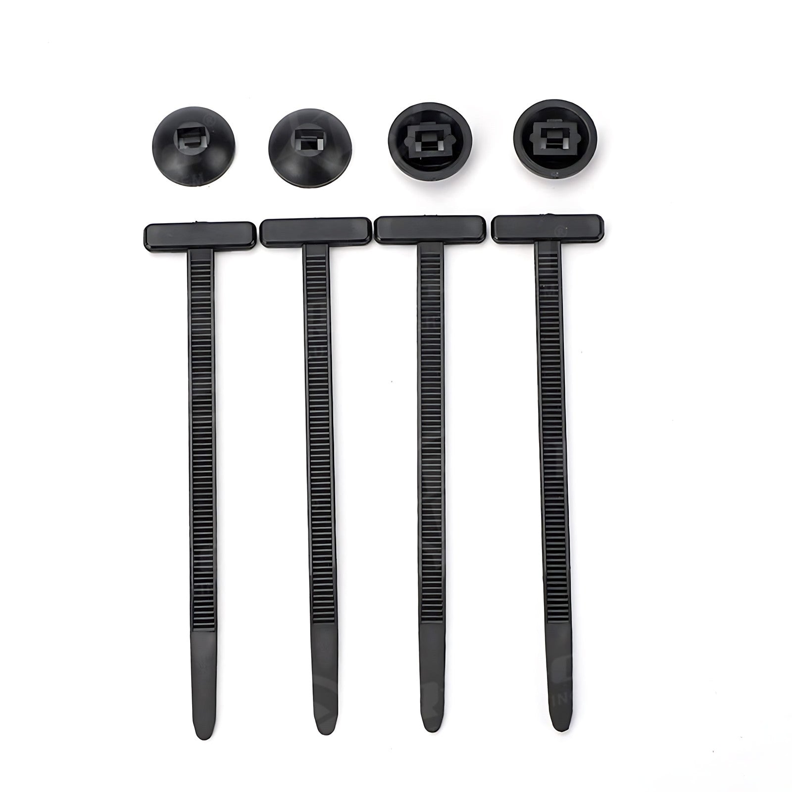 50PCS Nylon Universal Cable Tie Buckle Self-Locking Nylon Zip Ties Holder NEW