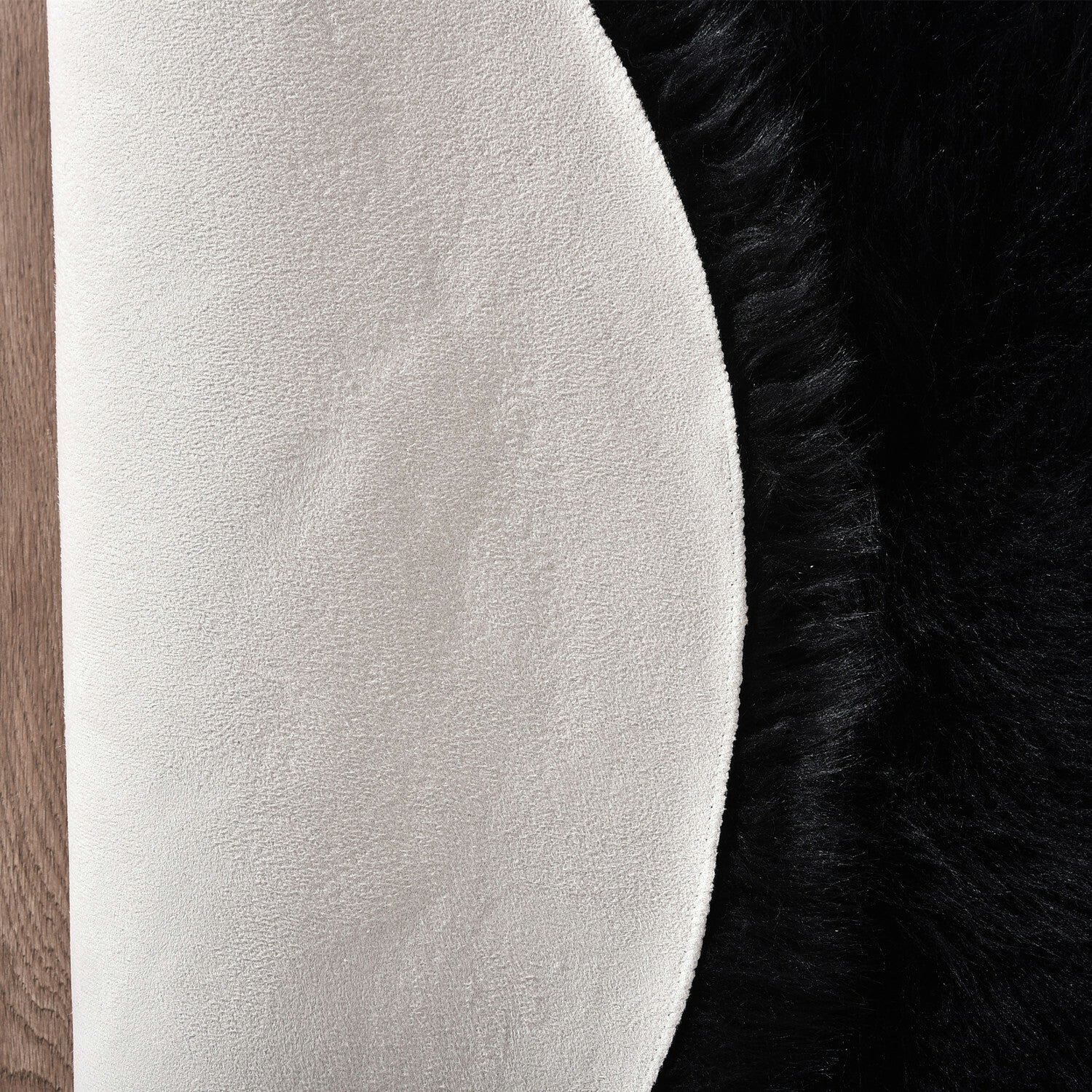 Faux Fur Sheepskin Fluffy Area Rugs round Shaggy Carpet for Bedroom Living Room