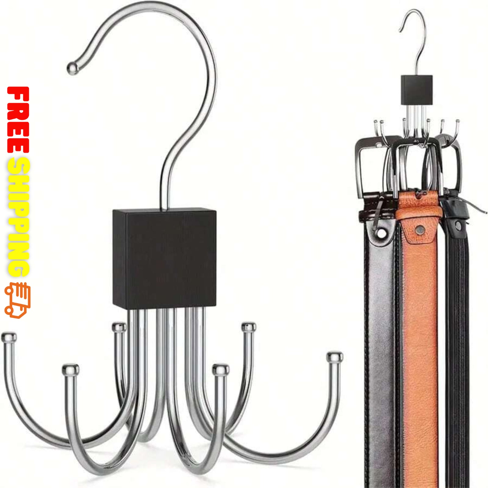 1 Pc Hanger Belt Organizer Rack Space Saving Closet Organizer Hooks for Home New