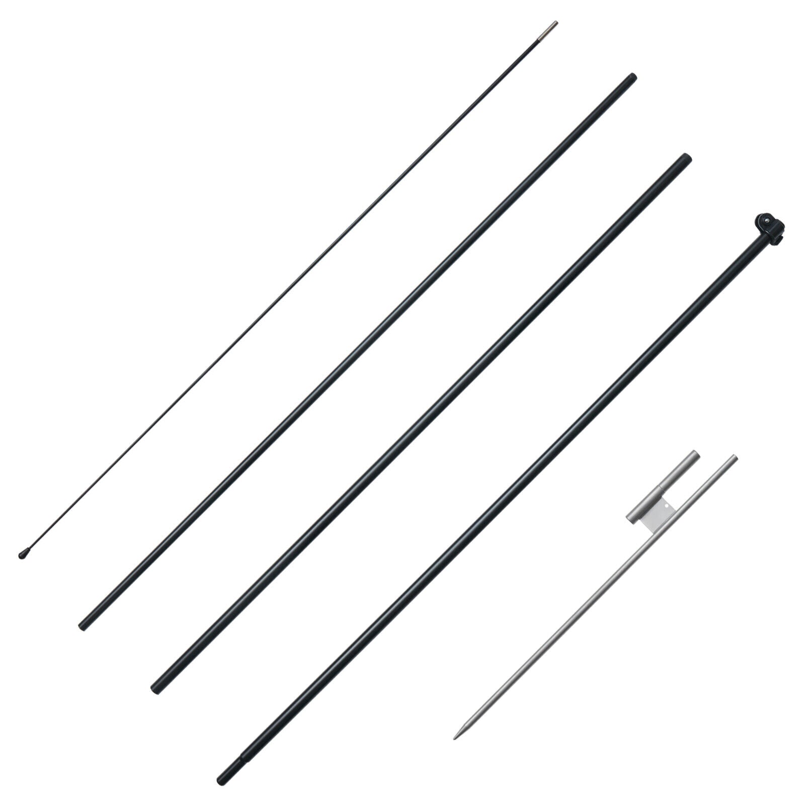 Carry Bag Feather Flag Pole Kit Swooper Flag Pole Set 16.3 Ft with a Ground Stake