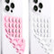 2 Pack Silicone Suction Cup Phone Case Mount Double Light Pink&White