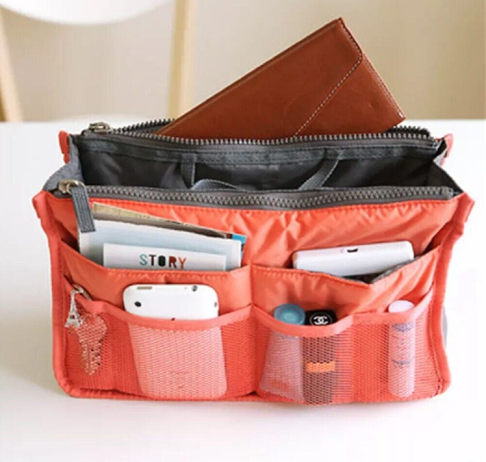 Women's Travel Purse Organizer Insert – Multi-Pocket Tote Handbag Liner for Easy Bag Swap, Lightweight Storage for Essentials, Makeup & Accessories