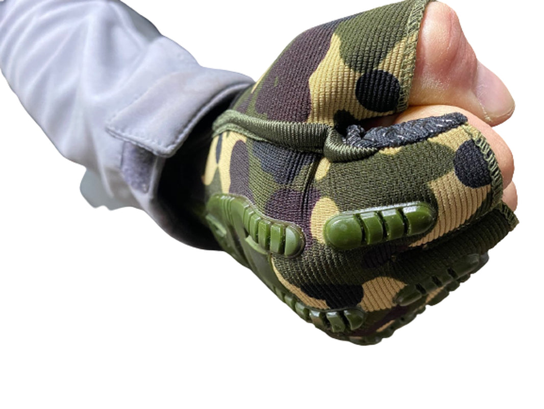 Tactical Half Finger Gloves Military Combat Police Camouflage Fingerless