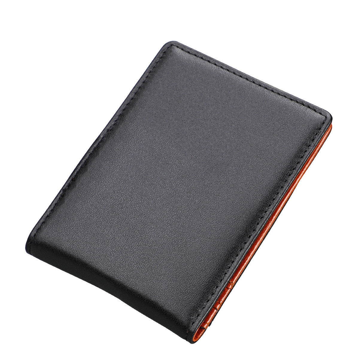 RFID Blocking Men Ultra-Thin Leather Wallet Front Pocket Cash Card Holder Purse