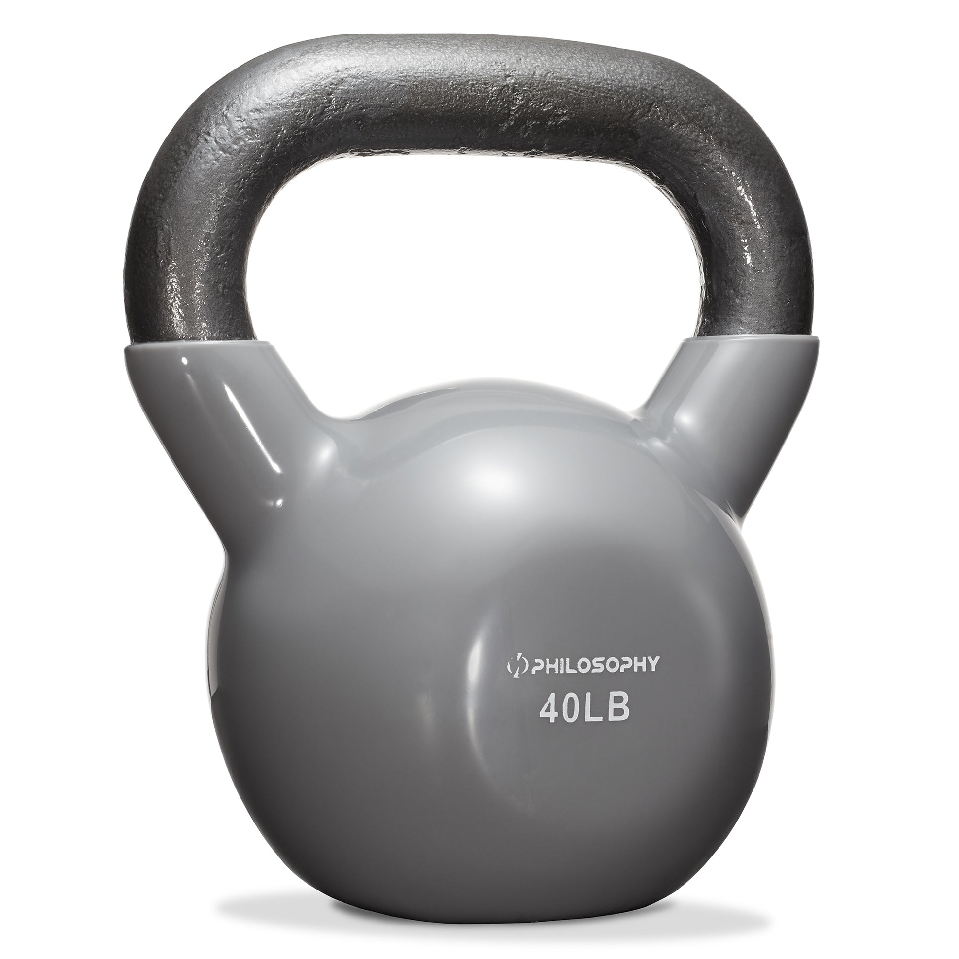 Vinyl Coated Cast Iron Kettlebell, 5 Lbs to 50 Pound Weights